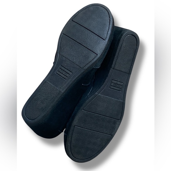 TOMS Suede Kala Wedge Booties Black Lace Up Women’s Size 10 - Picture 5 of 10